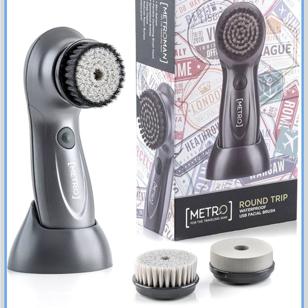 Metro Man - Travel Perfect USB Facial Brush New sealed retail $119 unisex